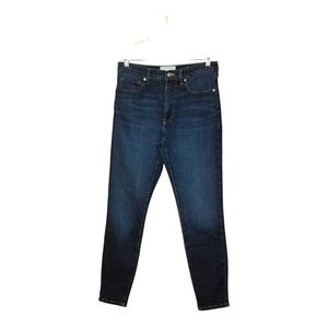 EVERLANE Dark Blue Cotton Blend Stretchy The High Rise Skinny Jean Size 29